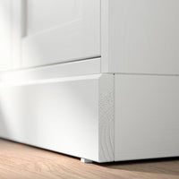 HAVSTA - Storage combination w glass doors, white, 243x47x212 cm