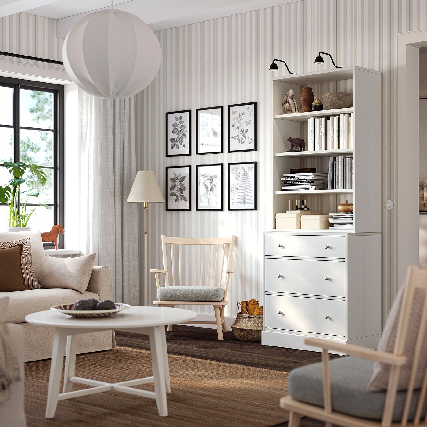 HAVSTA storage combination, white, 81x47x212 cm