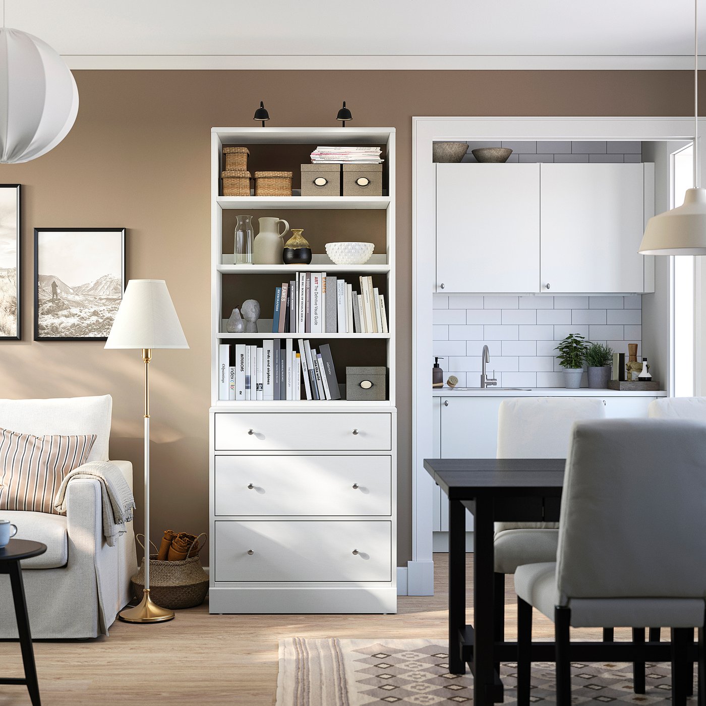 HAVSTA storage combination, white, 81x47x212 cm