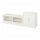 HAVSTA - HAVSTA TV storage combination, white, 241x47x89 cm