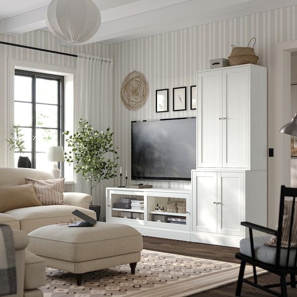 Ikea HAVSTA - TV storage combination, white, 241x47x212 cm