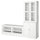 HAVSTA - HAVSTA TV storage combination/glass doors, white, 241x47x212 cm