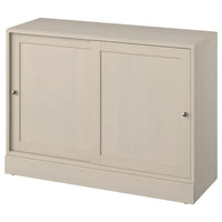 HAVSTA sideboard basic unit, grey-beige, 121x47x89 cm