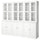 HAVSTA - HAVSTA Storage combination w glass-doors, white, 243x47x212 cm