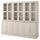 HAVSTA - HAVSTA Storage combination w glass-doors, grey-beige, 243x47x212 cm