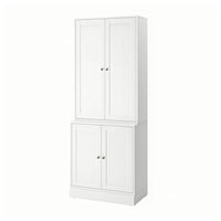 HAVSTA - Storage combination with doors, white, 81x47x212 cm