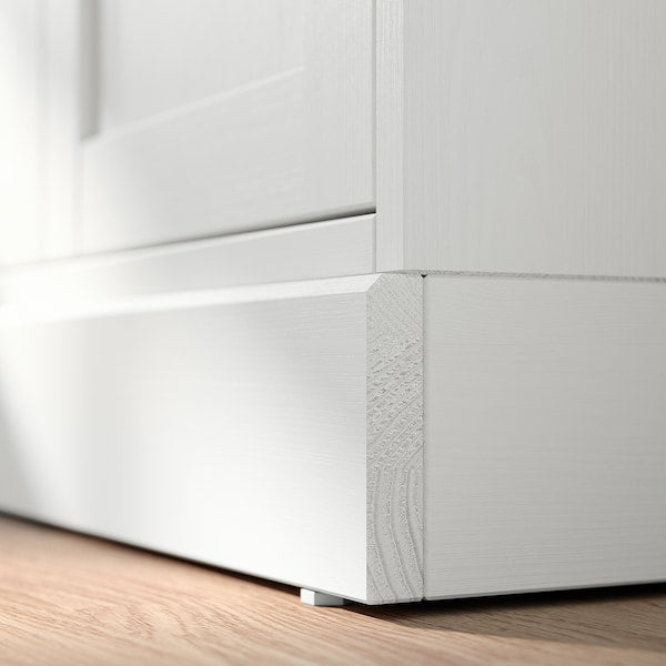 HAVSTA - Storage combination w sliding doors, white, 202x47x212 cm