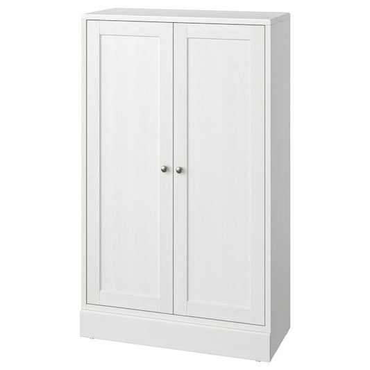 HAVSTA - Cabinet with plinth, white, 81x37x134 cm