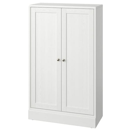 HAVSTA - Cabinet with plinth, white, 81x37x134 cm