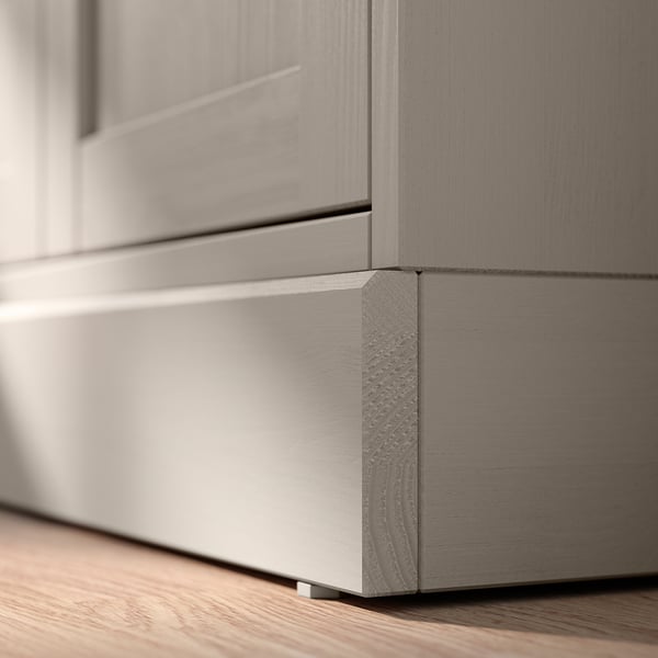 HAVSTA cabinet with plinth, grey-beige, 81x47x89 cm