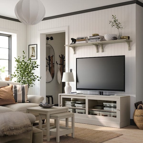 Ikea HAVSTA - TV bench with plinth, grey-beige, 160x47x62 cm