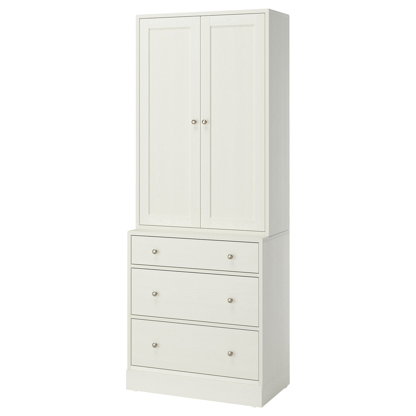 HAVSTA storage combination with drawers, white, 81x47x212 cm