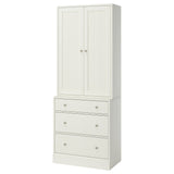 HAVSTA storage combination with drawers, white, 81x47x212 cm