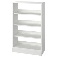 HAVSTA shelving unit with plinth, white, 81x37x134 cm