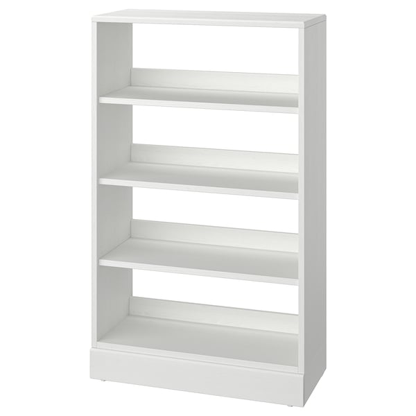 HAVSTA - Shelving unit with plinth, white, 81x37x134 cm