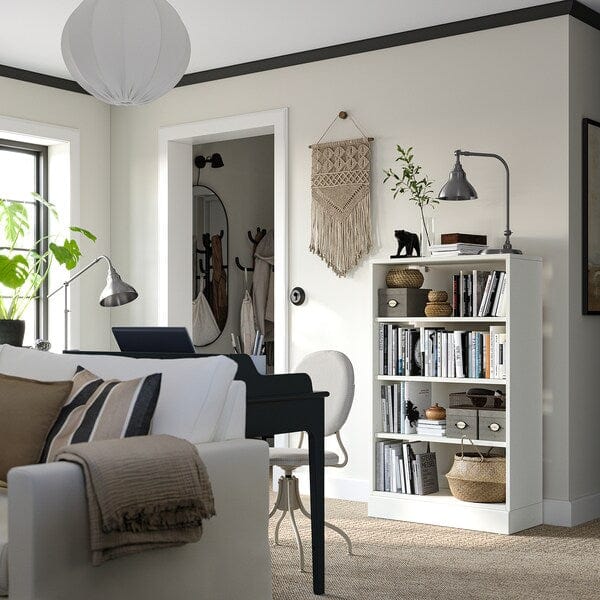 Ikea HAVSTA - Shelving unit with plinth, white, 81x37x134 cm