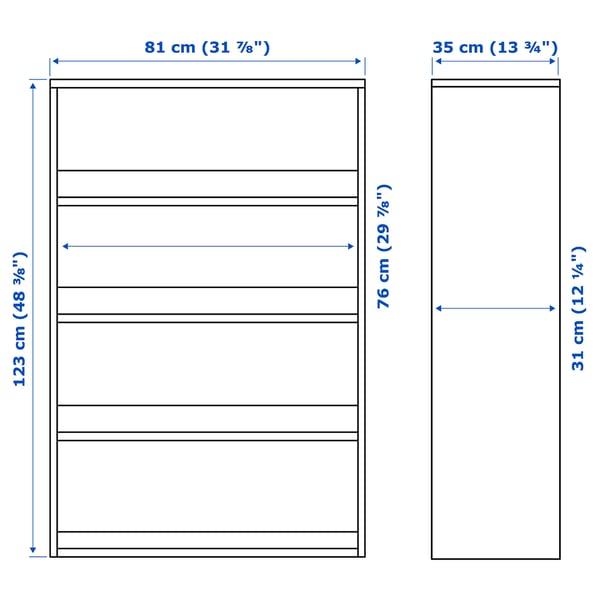 HAVSTA shelving unit, grey-beige, 81x35x123 cm