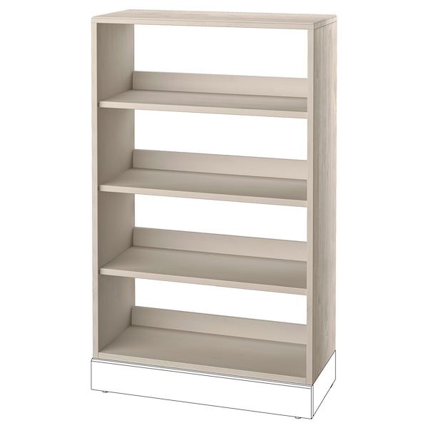 HAVSTA - Shelving unit, grey-beige, 81x35x123 cm