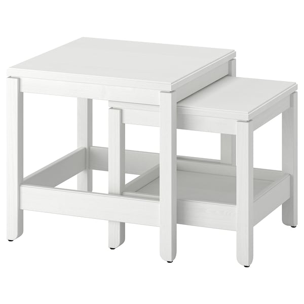 HAVSTA - Nest of tables, set of 2, white