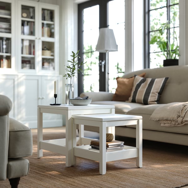 HAVSTA - HAVSTA Nest of tables, set of 2, white