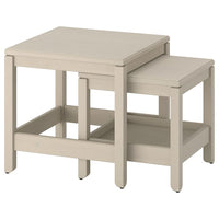 HAVSTA - Nest of tables, set of 2, grey-beige