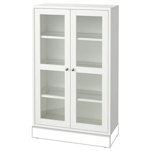 Ikea HAVSTA - Glass-door cabinet, white, 81x35x123 cm