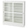 HAVSTA - HAVSTA Glass-door cabinet with plinth, white clear glass, 121x37x134 cm