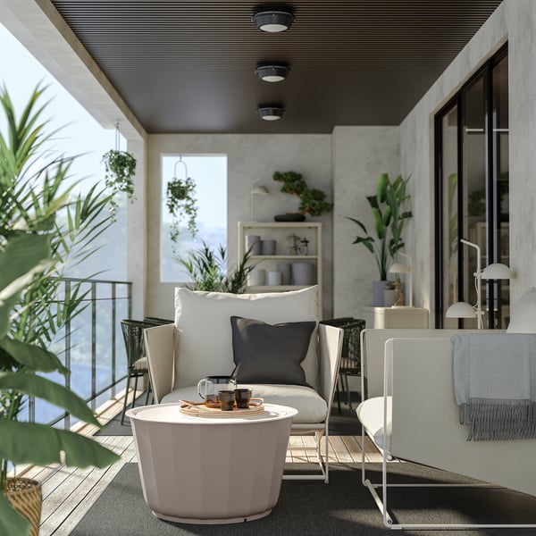 HAVSTEN seat/back cushion, outdoor, beige, 82x87 cm