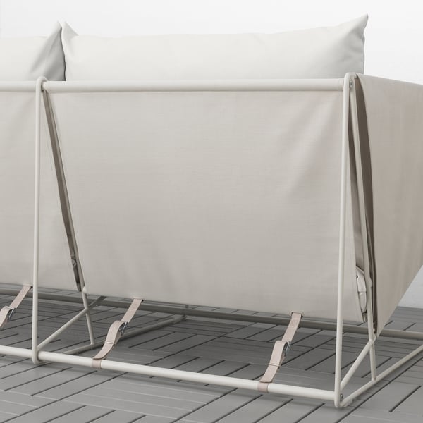 HAVSTEN 2-seat sofa, outdoor, beige/beige