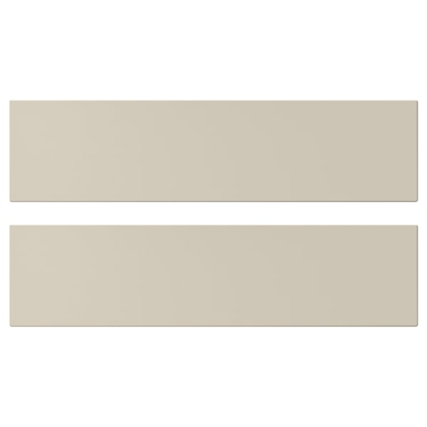 HAVSTORP drawer front, beige, 40x10 cm, 2 pack