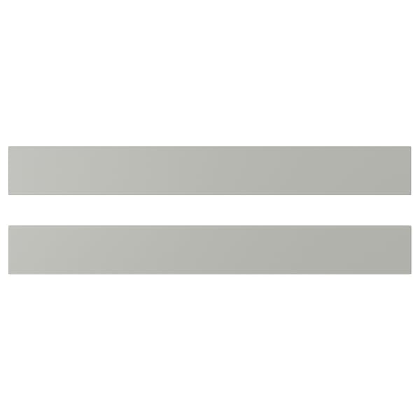 HAVSTORP drawer front, light grey, 80x10 cm, 2 pack