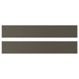 HAVSTORP drawer front, brown-beige, 60x10 cm, 2 pack