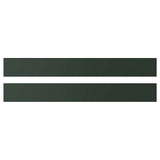 HAVSTORP drawer front, deep green, 80x10 cm, 2 pack