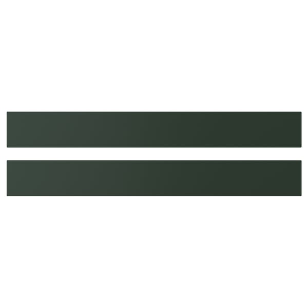 HAVSTORP drawer front, deep green, 80x10 cm, 2 pack