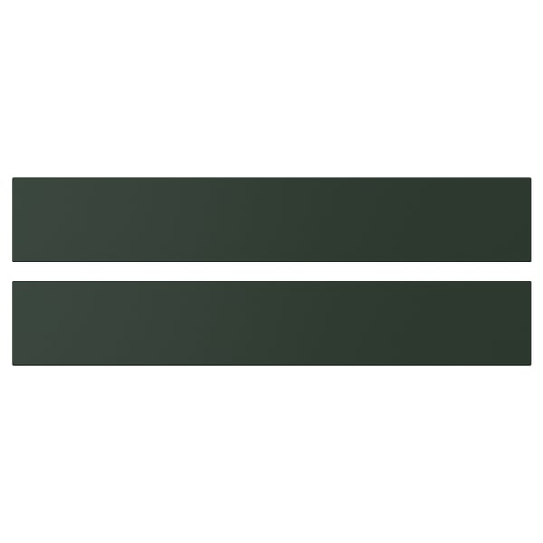 HAVSTORP drawer front, deep green, 60x10 cm, 2 pack