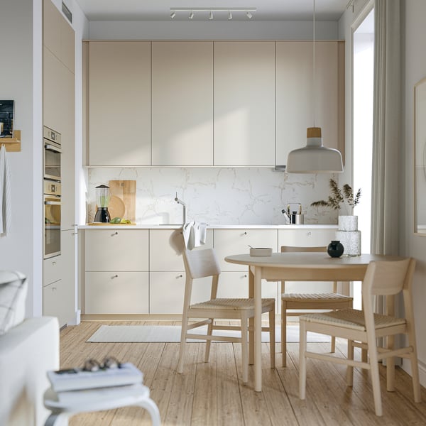 HAVSTORP front for dishwasher, beige, 45x80 cm
