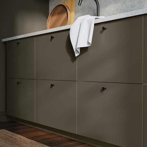 HAVSTORP - Front for dishwasher, brown-beige, 45x80 cm