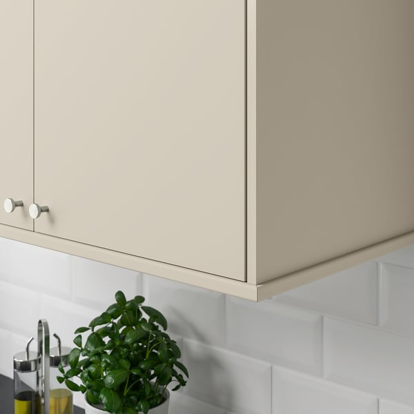 HAVSTORP - HAVSTORP Rounded deco strip/moulding, beige, 221 cm