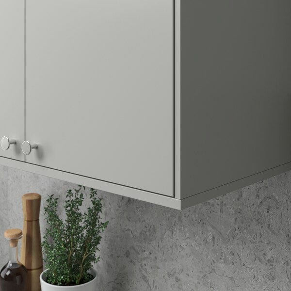 Ikea HAVSTORP - Rounded deco strip/moulding, light grey, 221 cm