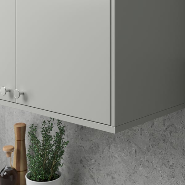 HAVSTORP rounded deco strip/moulding, light grey, 221 cm