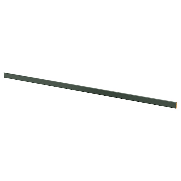 HAVSTORP - Rounded deco strip/moulding, deep green, 221 cm