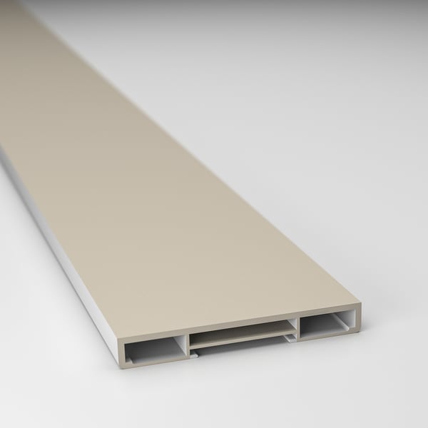 HAVSTORP plinth, beige, 220x8 cm