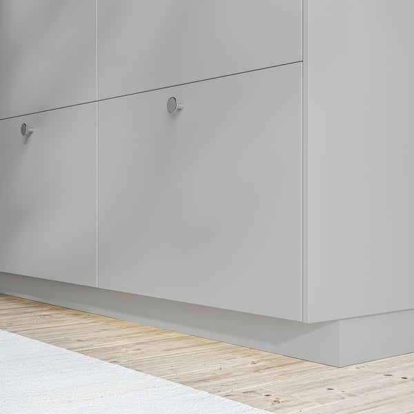 HAVSTORP plinth, light grey, 220x8 cm