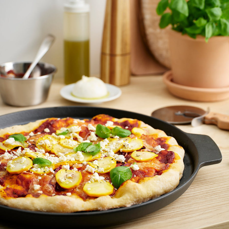 HAVSTULPAN pizza pan, cast iron, 35 cm