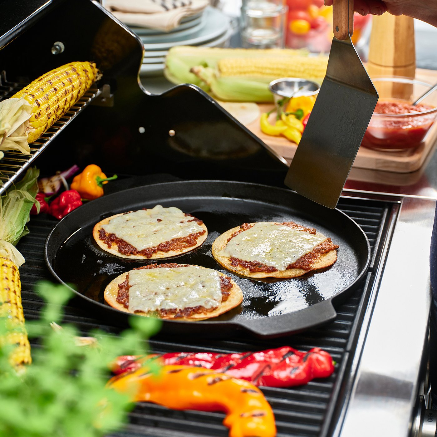 HAVSTULPAN pizza pan, cast iron, 35 cm