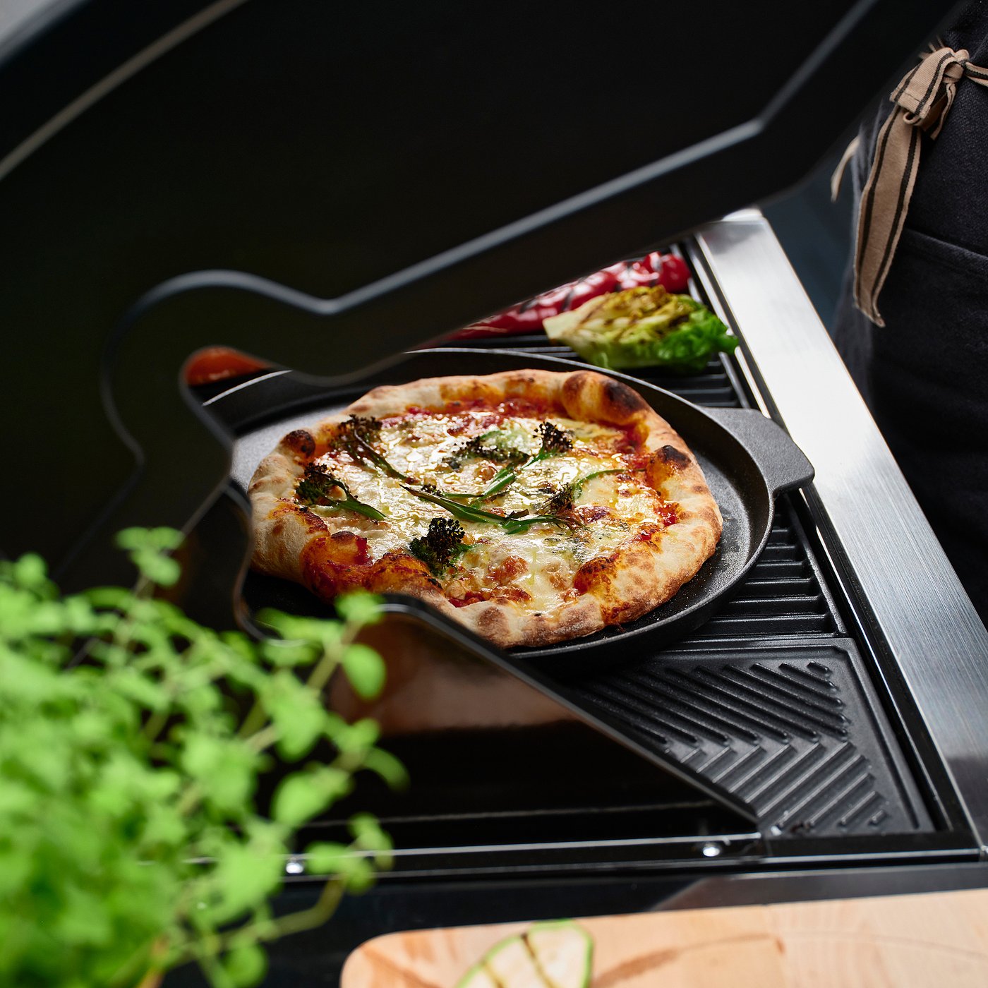 HAVSTULPAN pizza pan, cast iron, 35 cm