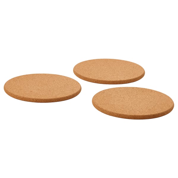 HEAT pot stand, cork, 19 cm, 3 pack