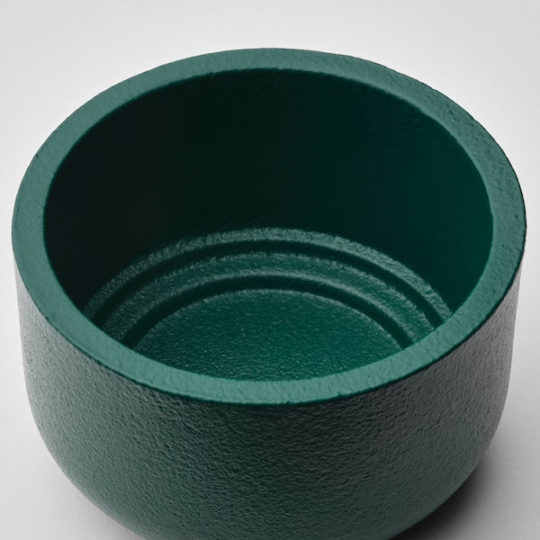 HEDERVÄRD - Tealight holder, dark turquoise, 3 cm