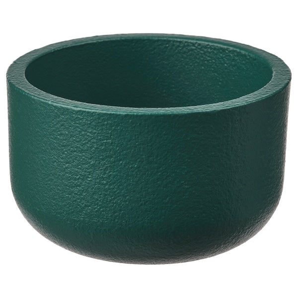 HEDERVÄRD - Tealight holder, dark turquoise, 3 cm