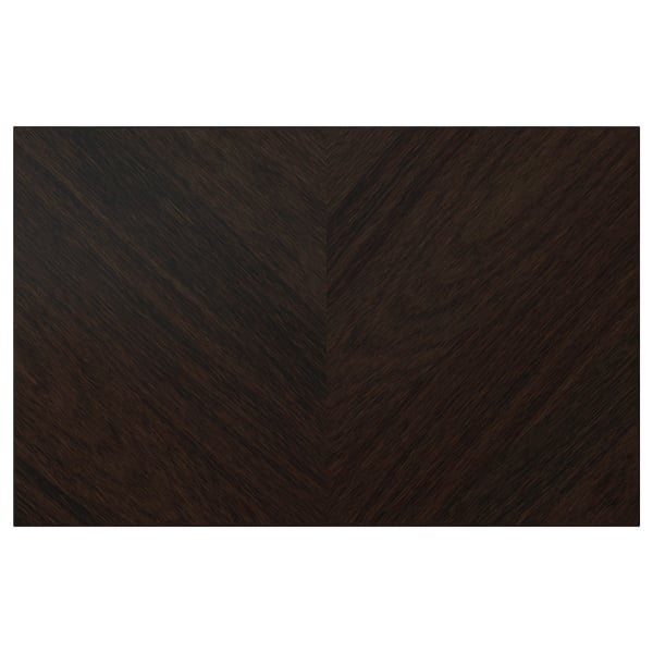 HEDEVIKEN door/drawer front, dark brown stained oak veneer, 60x38 cm